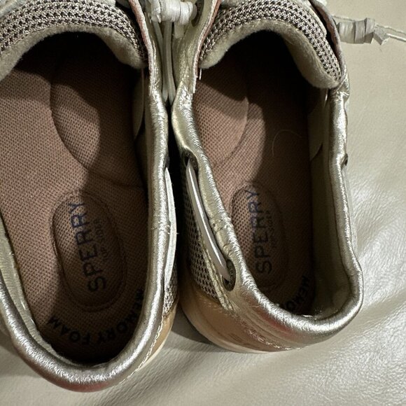 SPERRY TOP-SIDER Women Angelfish Metallic Trimmed Boat Shoe Sz6.5 #STS97410 NWOT - Picture 8 of 9
